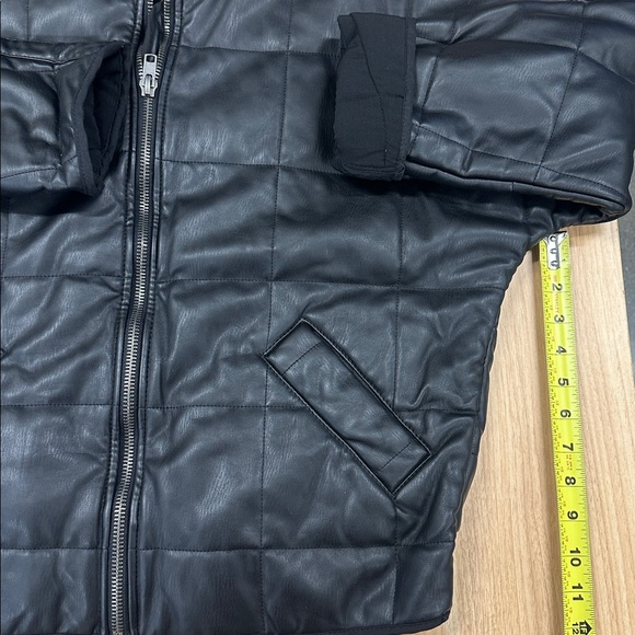 FREE PEOPLE - Quilted Vegan Leather Bomber Jacket - Picture 14 of 14